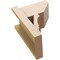 Ekena Millwork 8-in W x 12-in D x 16-in H Balboa Slat Rough Cedar Woodgrain TimberThane Outlooker, Primed Tan OUTUR080X12X16BOA24RCPR - alternate 6